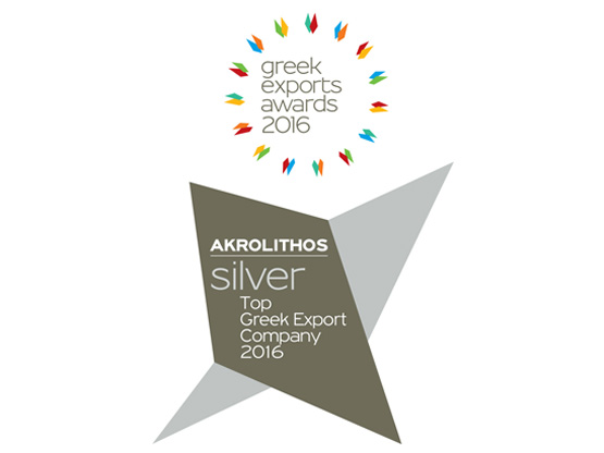 Gold distinction for Akrolithos Company on 5th Contest «Greek Exports Awards 2016»