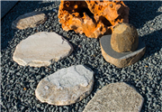 stepping stones from multi natural stone