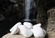 pebbles greece white